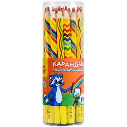 Карандаш Мульти-Пульти "Енот и радуга" с многоцветным, утолщенным грифелем (СР_11659)