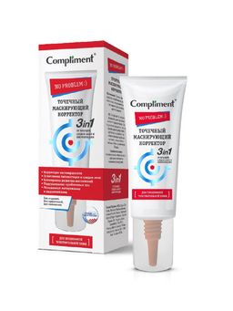 "Compliment" No problem Корректор 3в1 маскир.от прыщей,акне и пигмента.25мл.25 /879465/ 04.2023г