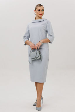 Костюм Anastasia 1163 серо-голубой