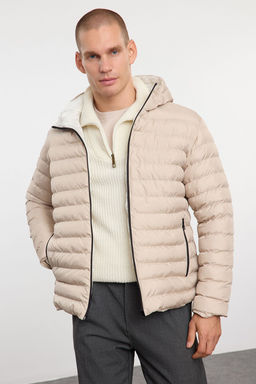 TRENDYOL MAN Antrasit Regular Fit Kapusonlu K?sl?k Mont TMNAW25MO00028