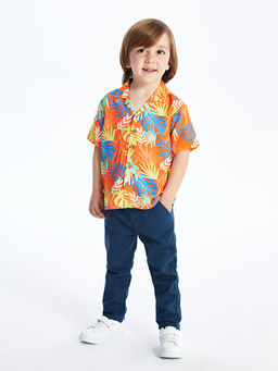 Basic Erkek Bebek Kemerli Pantolon