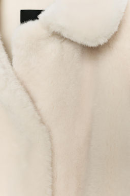 FAUX FUR BELTED COAT ZW COLLECTION - Zara фото 4