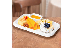 Блюдо с соусницей 30,5*20*3 см "Айсберг"