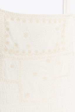 EMBROIDERED FLORAL MIDI DRESS - Zara фото 7