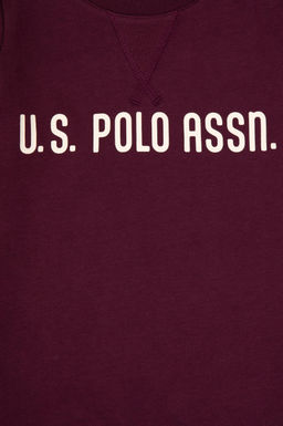 Erkek _ocuk Bordo Bisiklet Yaka Sweatshirt - U.s. polo assn фото 3