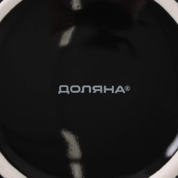 Кружка Доляна «Божья коровка», 370 мл, фарфор, цвет чёрный