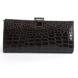 Портмоне мужское Croco-ПР-950 с хлястиком натуральная кожа 2 отд, 13 карм, коричневый крокодил (238) 238495  фото 2