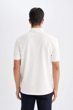 Новая футболка-поло стандартного кроя с короткими рукавами - Defacto фото 6