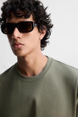 HEAVY WEIGHT SHORT SLEEVE T-SHIRT - Zara фото 7