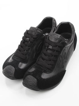 03-A885-1 BLACK Кроссовки женские (натуральная кожа, натуральная замша)