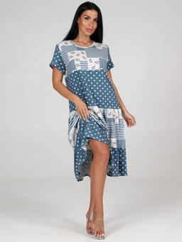 891 ПЛАТЬЕ ЖЕНСКОЕ (Индиго) - А-дина фото 2