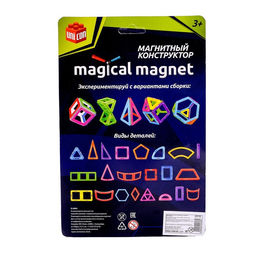 Конструктор магнитный Magical Magnet, 6 квадратных деталей