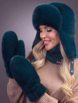 Рукавички экомех изумруд - Davidovfox фото 6