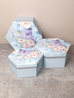 Коробка подарочная 3 штуки / 1164 /уп 24/13.7*15.7*7/15.7*18*8/17.5*20*9cm - ГалеонТрейд фото 2