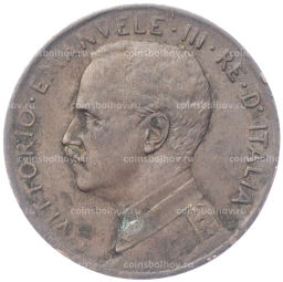 Монета 2 чентезимо 1911 года Италия