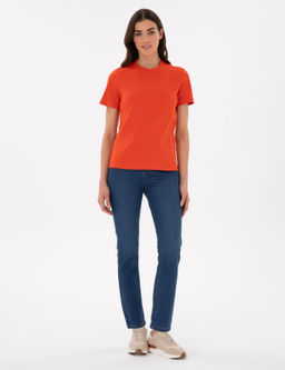 K_rm_z_ Bisiklet Yaka Basic Ti__rt - Pierre cardin фото 4