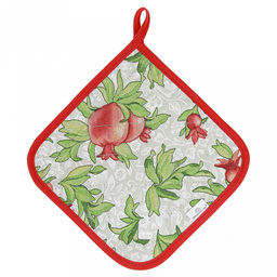 Кухонный комплект "Гранат К": прихватка-варежка 15х30см + прихватка 20х20см, хлопок "Премиум" 191г/м2 - хлопок 100%, наполнитель - ватин 280гр/м2, "Домашняя мода" (Россия)