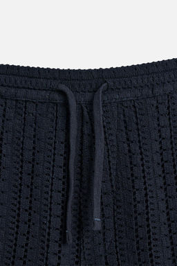 TEXTURED CROCHET BERMUDA SHORTS - Zara фото 9