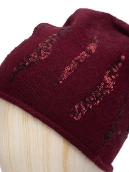 Шапка жен. шерсть+анг+нейл LB-D77027 bordo - Labbra фото 3