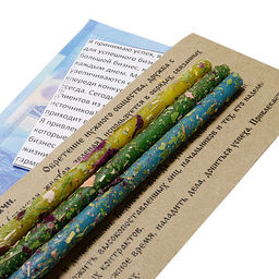 Набор свечей с травами Успешный Бизнес Привлечение Удачи имбирь, чабрец, шиповник 18см - Miro фото 3