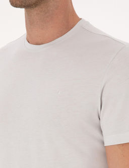 Ta_ Slim Fit %100 Pamuk Bisiklet Yaka Basic T-shirt - Cacharel фото 7
