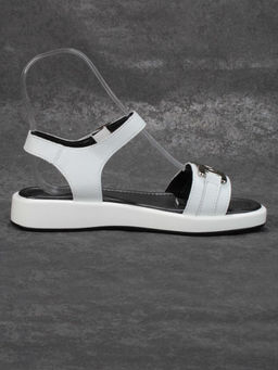 08-PED134-1 WHITE Босоножки женские (натуральная кожа)