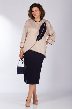 Костюм LADY SECRET 1631 синий+пудра