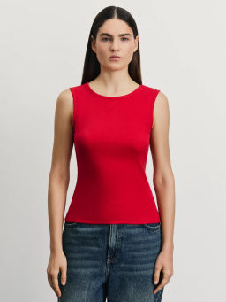 Топ с декоративным вырезом на спине / Zarina  фото 3