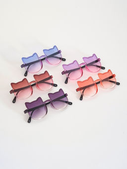 Цена за 2 шт. Карнавальные очки «Кошечка» градиент, цвета МИКС