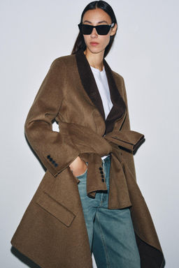 OVERSIZE WOOL BLEND BLAZER ZW COLLECTION - Zara фото 5