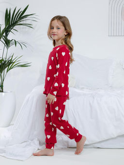 МП 1552/красный С053 Н055.3 пижама для дев