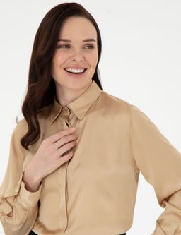 Bej Comfort Fit Uzun Kollu G_mlek - Pierre cardin фото 3
