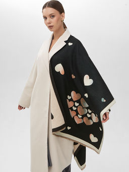 в составе ШЕРСТЬ и КАШЕМИР Большой, мягкий, теплый двусторонний палантин - Tantino фото 6