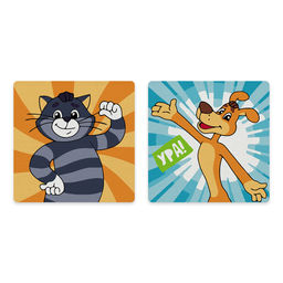 ФРЕЯ CMF-PNBM-006 Набор для раскрашивания по номерам (на магните) 9 х 9 см Кот Матроскин и Шарик