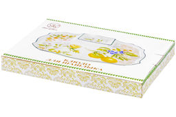 Блюдо д/шашлыка 28*21*2,3 см  Лимоны с соусницей NEW BONE CHINA - Elan gallery фото 13