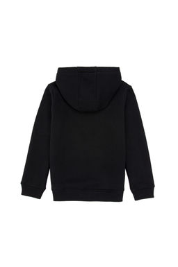 K_z _ocuk Siyah Kap__onlu _ardonlu Basic Sweatshirt Sepette S_rpriz _ndirim - U.s. polo assn фото 2