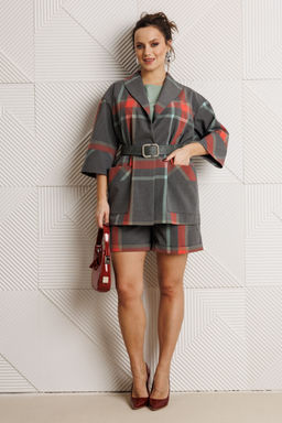 Костюм Mubliz 304 серая клетка