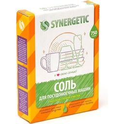 Соль для посудомоечных машин SYNERGETIC высокой степени очистки, 750 г
