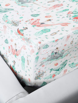 Простыня на резинке 080*160 см, перкаль, детская расцветка (Морячок) - Ивановотекстиль фото 3