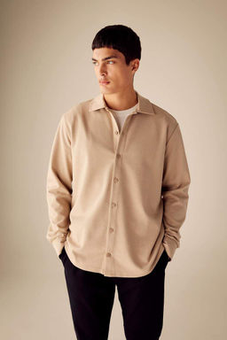 Рубашка стандартного кроя с длинным рукавом - Defacto фото 3