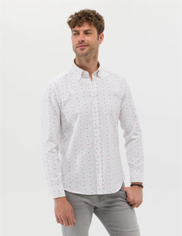 K_rm_z_ Slim Fit Uzun Kollu G_mlek - Pierre cardin фото 2