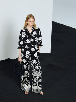 Рубашка из вискозы с длинным рукавом / Zarina  фото 3