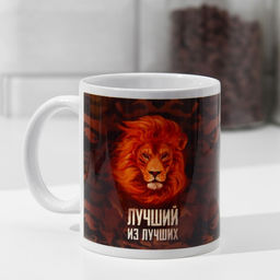 Кружка Военный лев, форма, 320 мл