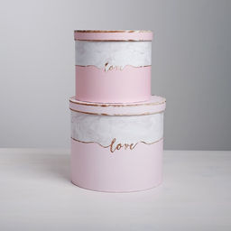 Набор коробок 4 в 1, упаковка подарочная, Мрамор, 14?14?13 - 20?20?17.5 см