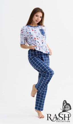 Пижама "Морозко" синяя Цвет:как на фото