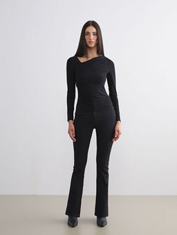 Flare Kad?n Jean Pantolon