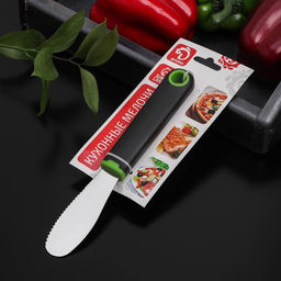 Нож для масла Доляна Lime, 203 см, цвет чёрно-зелёный  фото 4