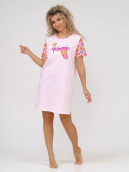 881 Ночная сорочка "Розовый"