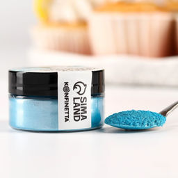 Глиттер кандурин Голубой для десертов и напитков, водорастворимый, 5 г. - KONFINETTA фото 5