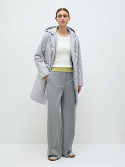 Conso/SM 240104 - light grey Утепленное полупальто